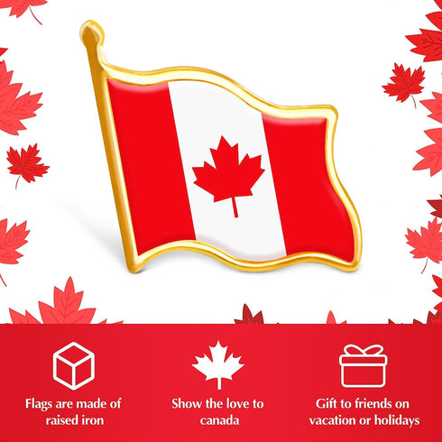Canada Flag Souvenirs Pin, Canadian National Flag Lapel Pin, Patriotic Maple Leaf Badge Canada flag Pin